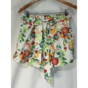 Women's LC Lauren Conrad Playful Fruit Print, Pockets, Tie-Waist Shorts Size S